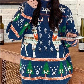 เสื้อกันหนาว Elk Christmas Tree