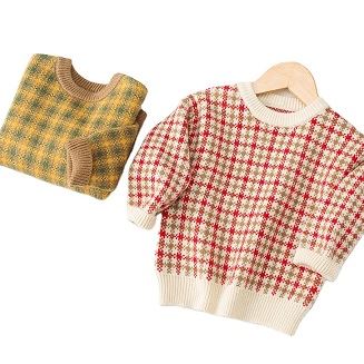 เสื้อสเวตเตอร์ถักหนาสำหรับเด็กผู้หญิง