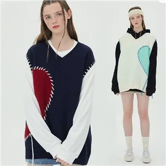 เสื้อกันหนาวแขนกุดครึ่งรัก